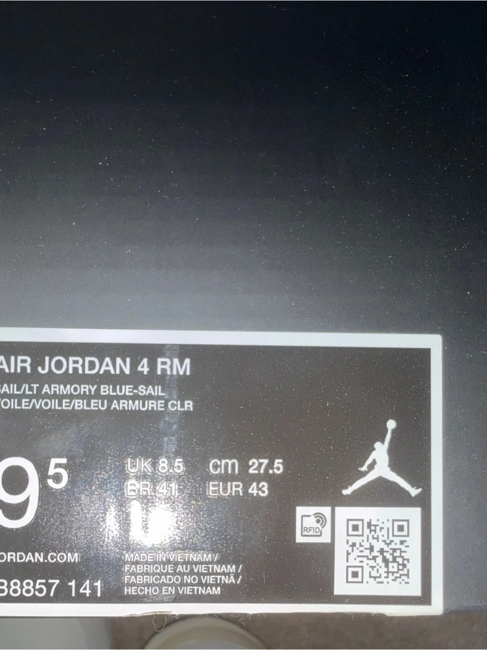 Air Jordan 4 RM- Size 9.5m - Neutral Cream Color
